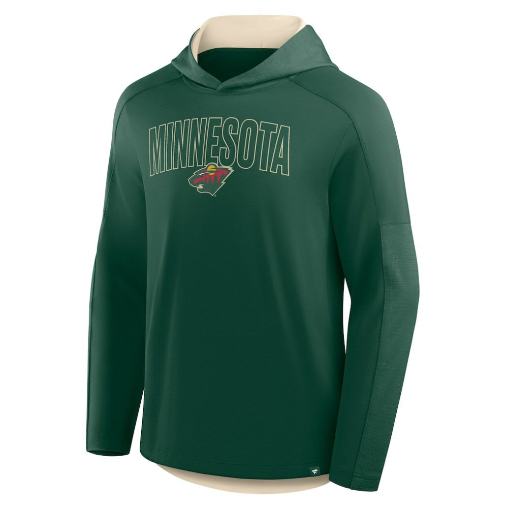 Minnesota Wild Fanatics Penalty Shot Long Sleeve Hoodie T-Shirt - Green | Fanatics near me