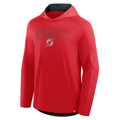 New Jersey Devils Fanatics Penalty Shot Long Sleeve Hoodie T-Shirt - Red | Fanatics on sale