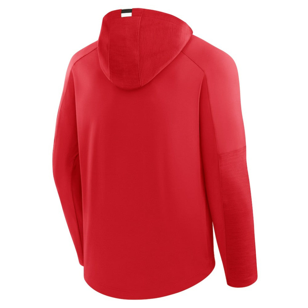 New Jersey Devils Fanatics Penalty Shot Long Sleeve Hoodie T-Shirt - Red | Fanatics on sale
