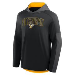 Pittsburgh Penguins Fanatics Penalty Shot Long Sleeve Hoodie T-Shirt - Black | Fanatics online