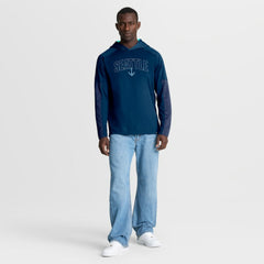 Seattle Kraken Fanatics Penalty Shot Long Sleeve Hoodie T-Shirt - Deep Sea Blue | Fanatics on sale