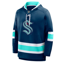 Seattle Kraken Fanatics Prime Time Fleece Hoodie - Deep Sea Blue | Fanatics discount