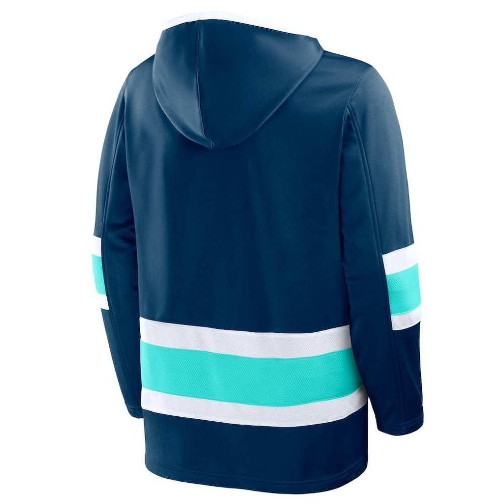 Seattle Kraken Fanatics Prime Time Fleece Hoodie - Deep Sea Blue | Fanatics discount