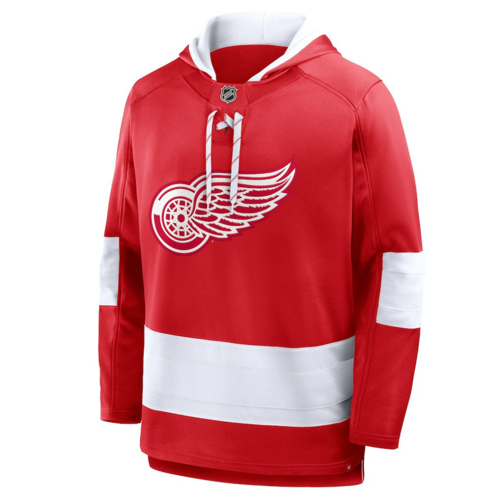Detroit Red Wings Fanatics Prime Time Fleece Hoodie - Red | Fanatics Clearance