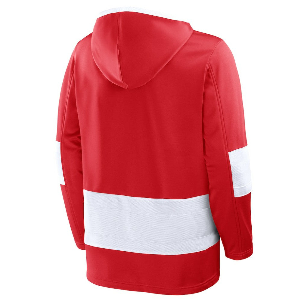 Detroit Red Wings Fanatics Prime Time Fleece Hoodie - Red | Fanatics Clearance