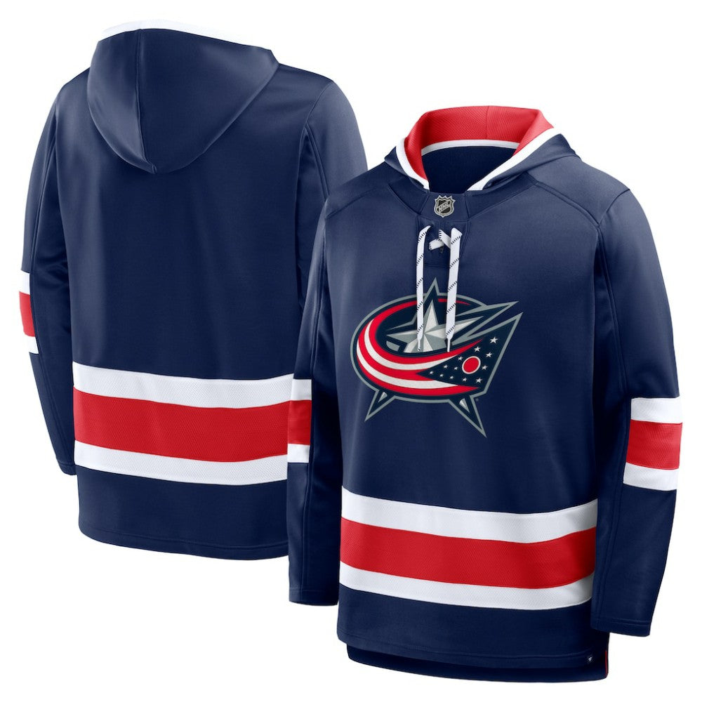 Columbus Blue Jackets Fanatics Prime Time Fleece Hoodie - Navy | Fanatics near me