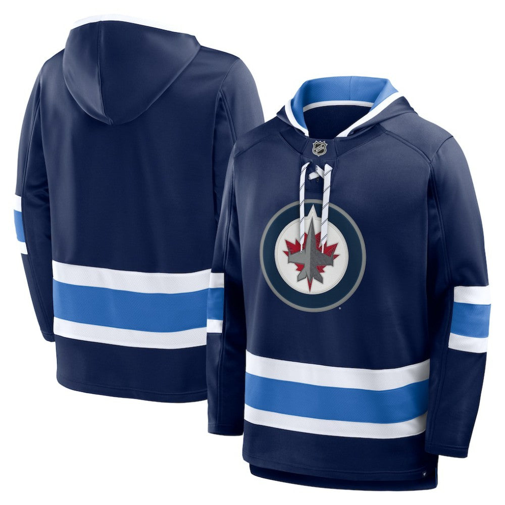 Winnipeg Jets Fanatics Prime Time Fleece Hoodie - Navy | Fanatics near me