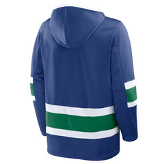 Vancouver Canucks Fanatics Prime Time Fleece Hoodie - Blue | Fanatics Lifestyle