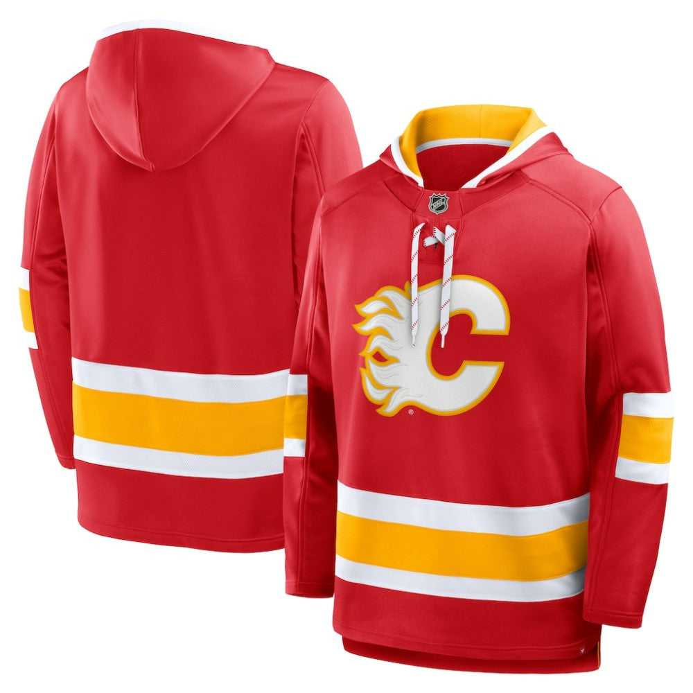 Calgary Flames Fanatics Prime Time Fleece Hoodie - Red | Fanatics discount