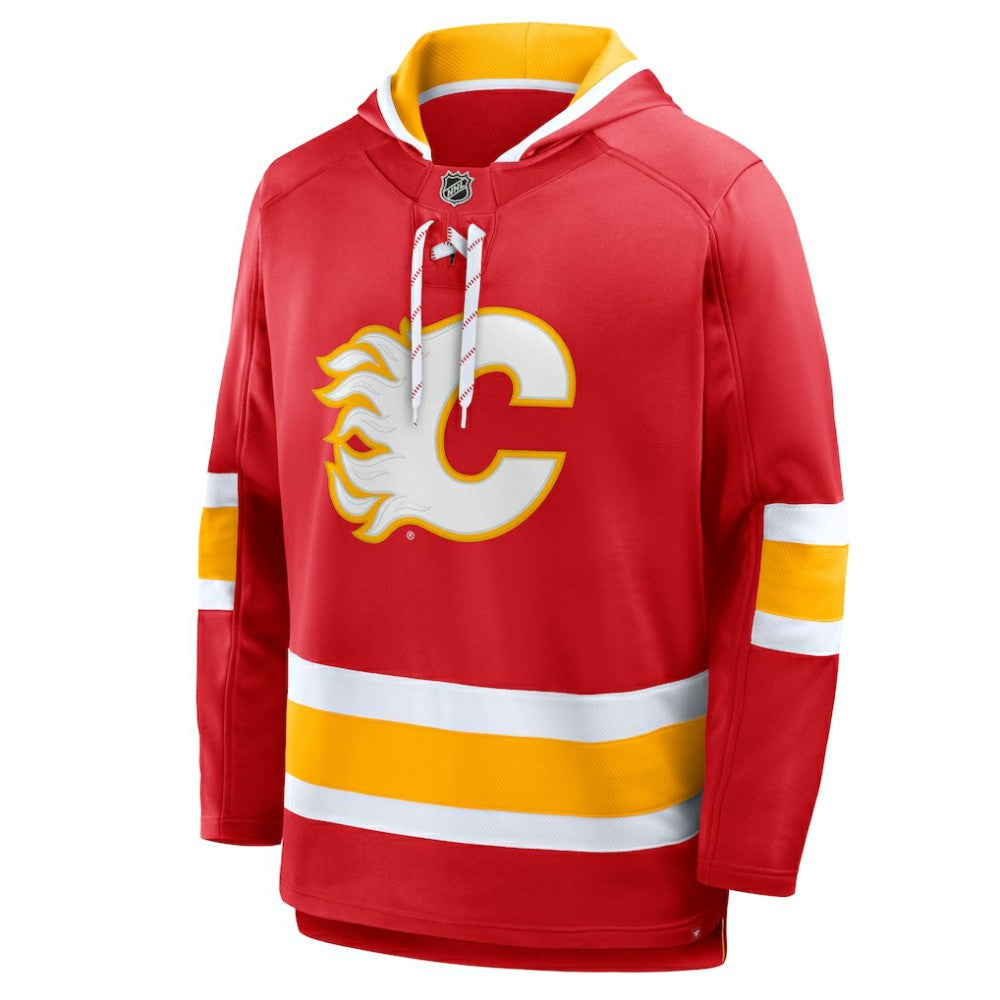 Calgary Flames Fanatics Prime Time Fleece Hoodie - Red | Fanatics discount