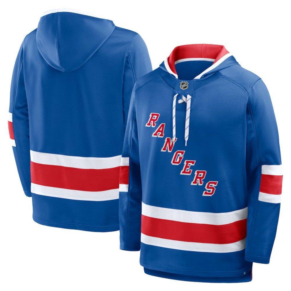 New York Rangers Fanatics Prime Time Fleece Hoodie - Blue | Fanatics near me