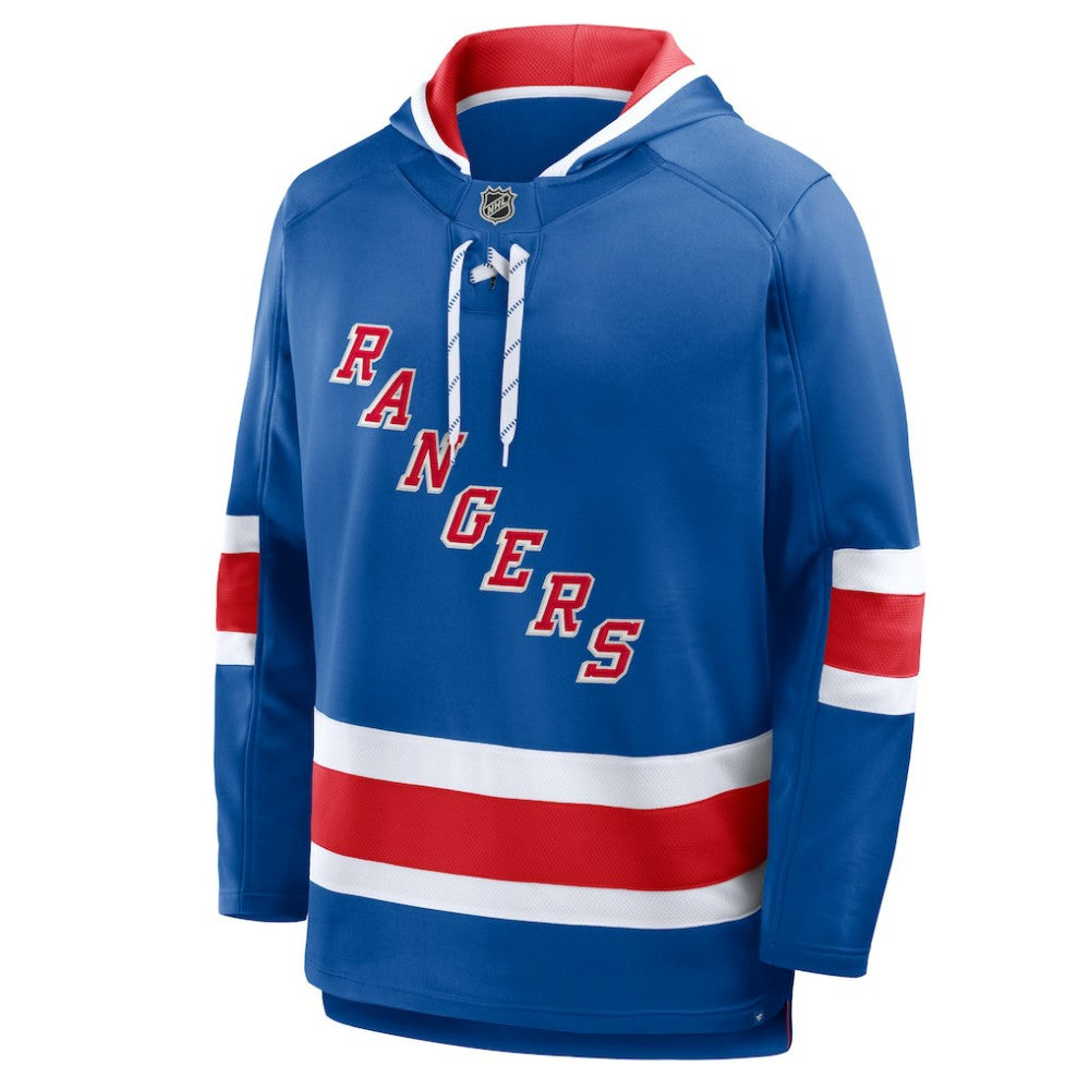 New York Rangers Fanatics Prime Time Fleece Hoodie - Blue | Fanatics near me