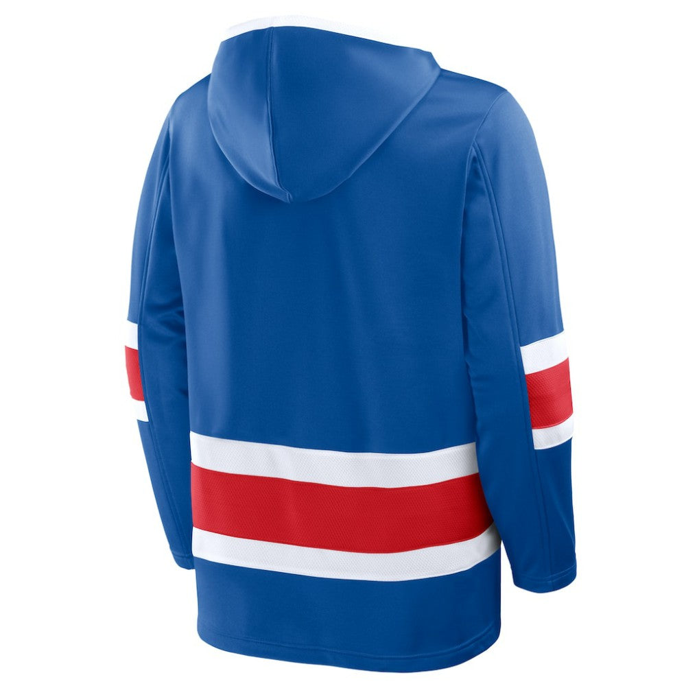 New York Rangers Fanatics Prime Time Fleece Hoodie - Blue | Fanatics near me