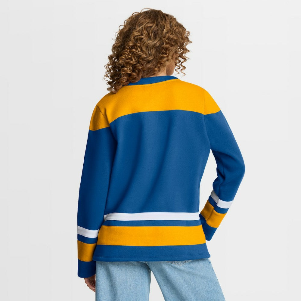 St. Louis Blues Fanatics Women's Icing Long Sleeve Lace Up Sweatshirt - Blue | Fanatics near me