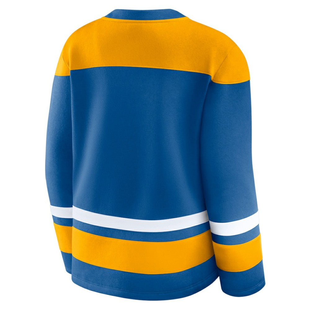 St. Louis Blues Fanatics Women's Icing Long Sleeve Lace Up Sweatshirt - Blue | Fanatics near me