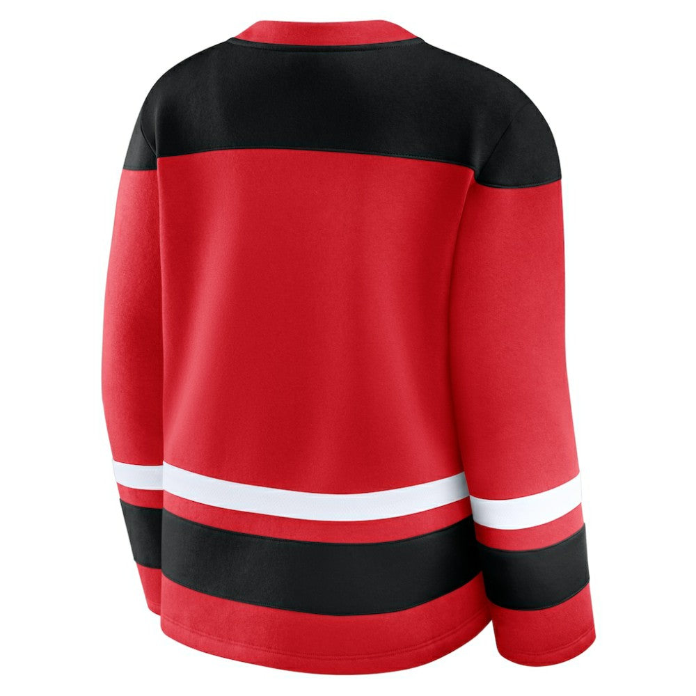 Chicago Blackhawks Fanatics Women's Icing Long Sleeve Lace Up Sweatshirt - Athletic Red | Fanatics discount
