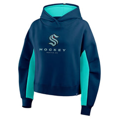 Seattle Kraken Fanatics Women's Back Check Boxy Hoodie - Navy | Fanatics online