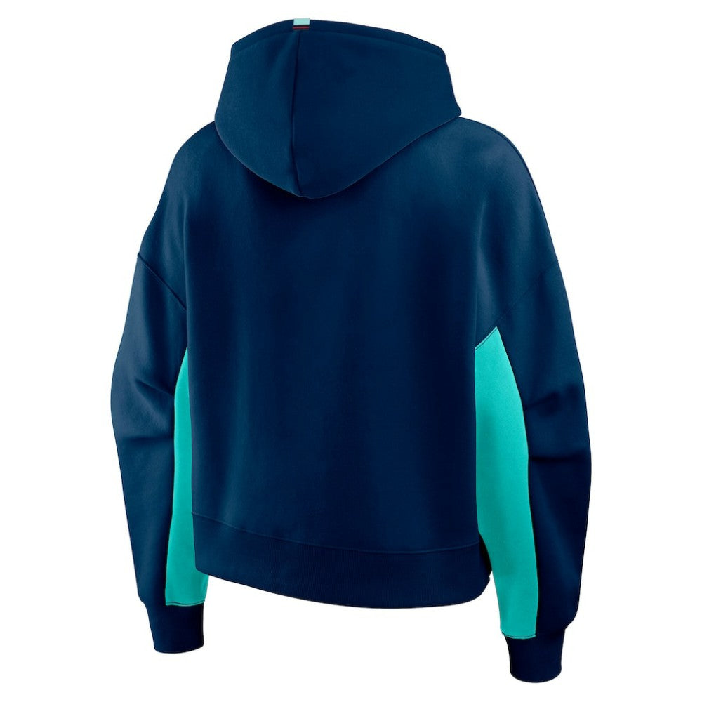 Seattle Kraken Fanatics Women's Back Check Boxy Hoodie - Navy | Fanatics online
