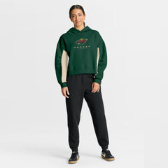 Minnesota Wild Fanatics Women's Back Check Boxy Hoodie - Green | Fanatics discount