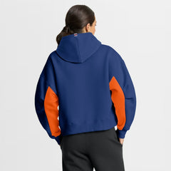 Edmonton Oilers Fanatics Women's Back Check Boxy Hoodie - Royal | Fanatics on sale