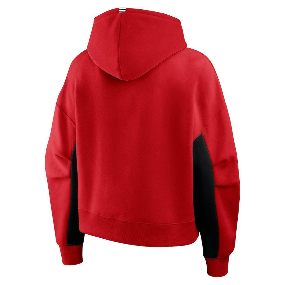 Chicago Blackhawks Fanatics Women's Back Check Boxy Hoodie - Red | Fanatics discount