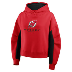 New Jersey Devils Fanatics Women's Back Check Boxy Hoodie - Red | Fanatics near me