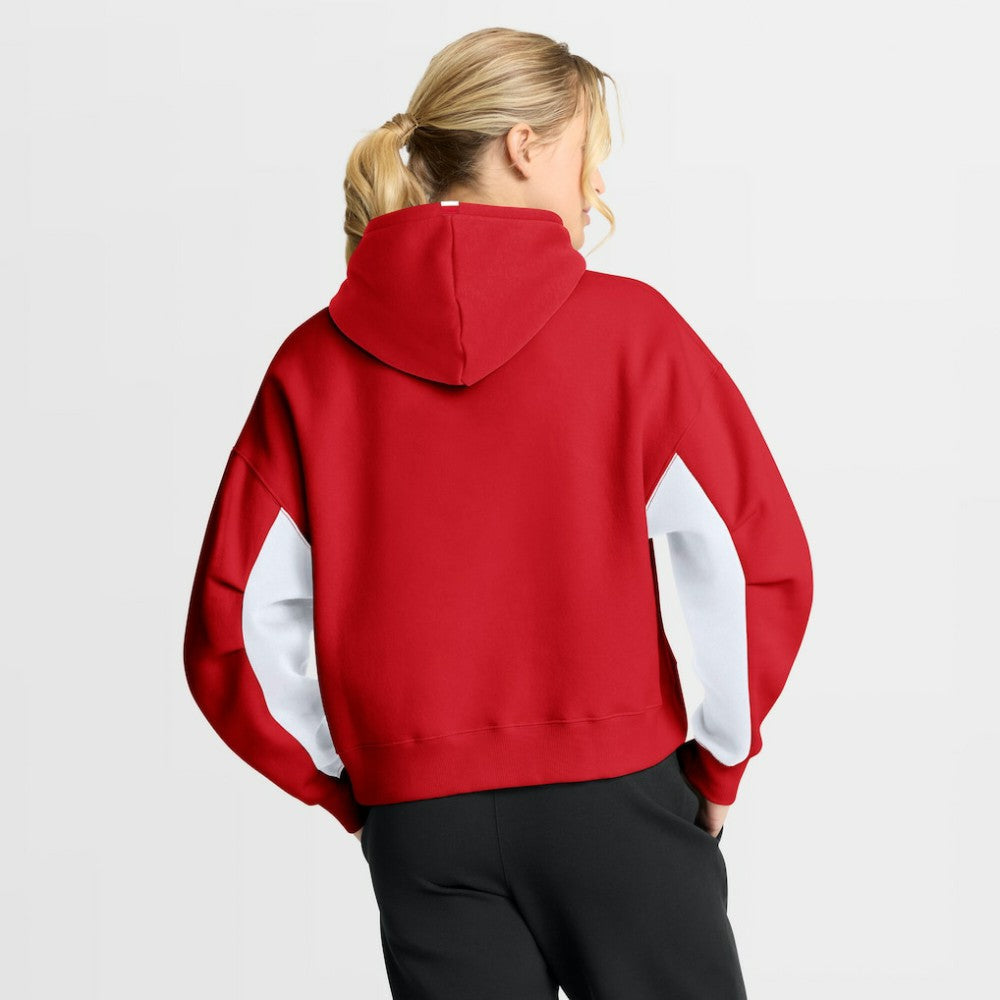 Detroit Red Wings Fanatics Women's Back Check Boxy Hoodie - Red | Fanatics online