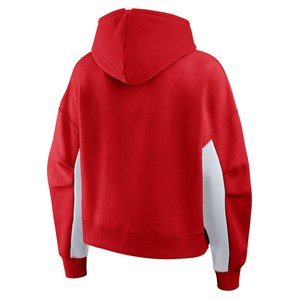 Detroit Red Wings Fanatics Women's Back Check Boxy Hoodie - Red | Fanatics online
