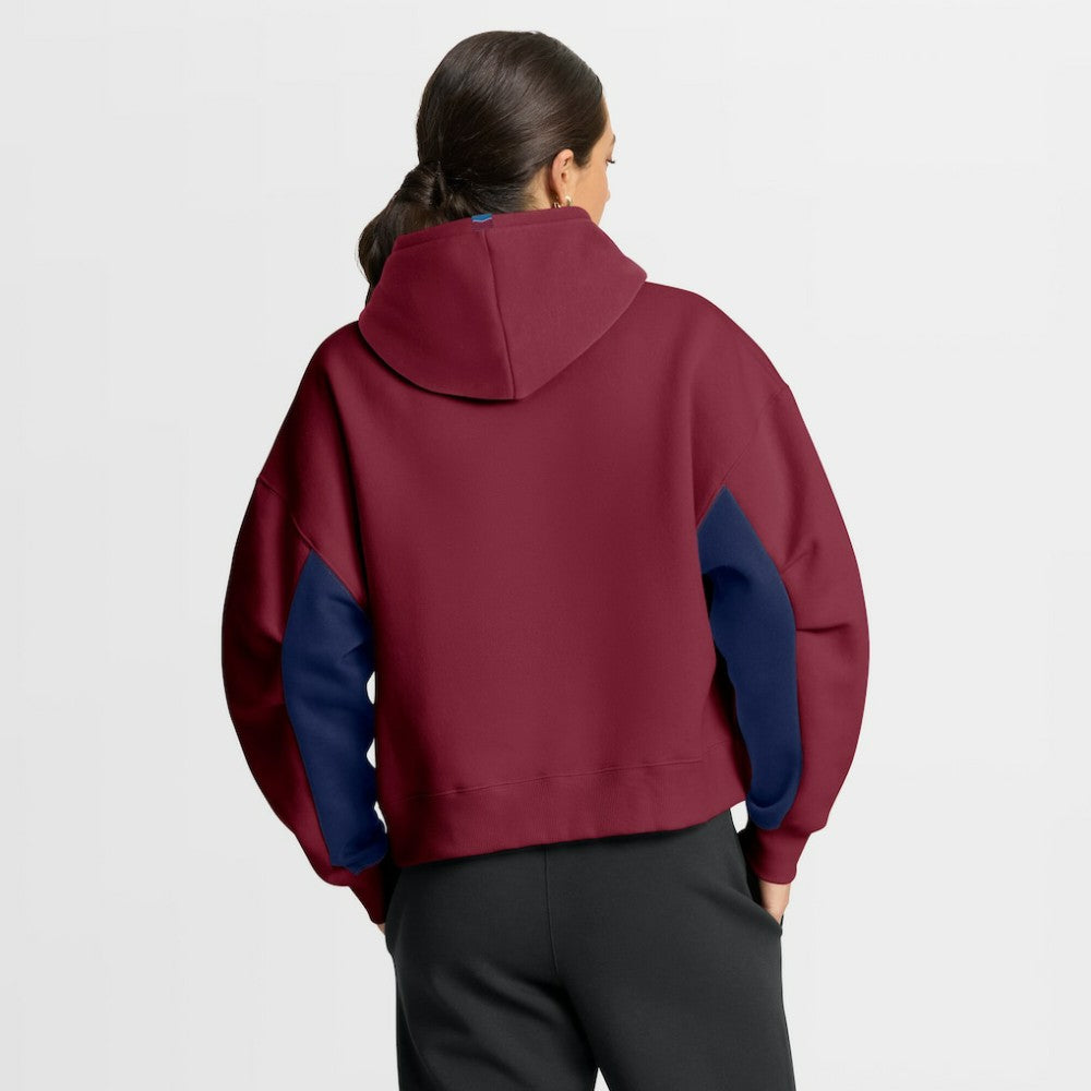 Colorado Avalanche Fanatics Women's Back Check Boxy Hoodie - Burgundy | Fanatics discount