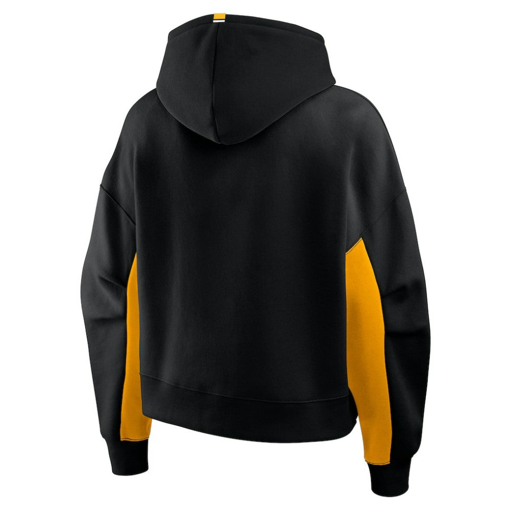 Pittsburgh Penguins Fanatics Women's Back Check Boxy Hoodie - Black | Fanatics Clearance