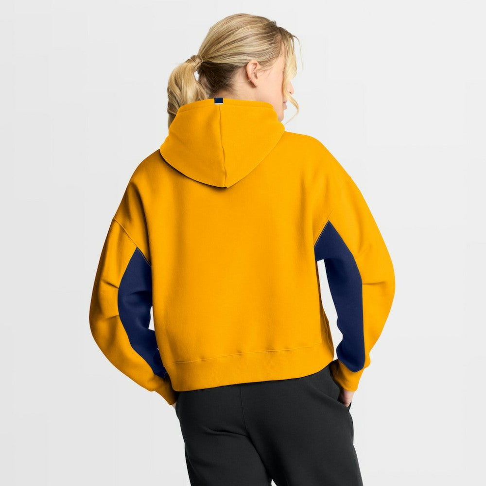 Nashville Predators Fanatics Women's Back Check Boxy Hoodie - Gold | Fanatics on sale