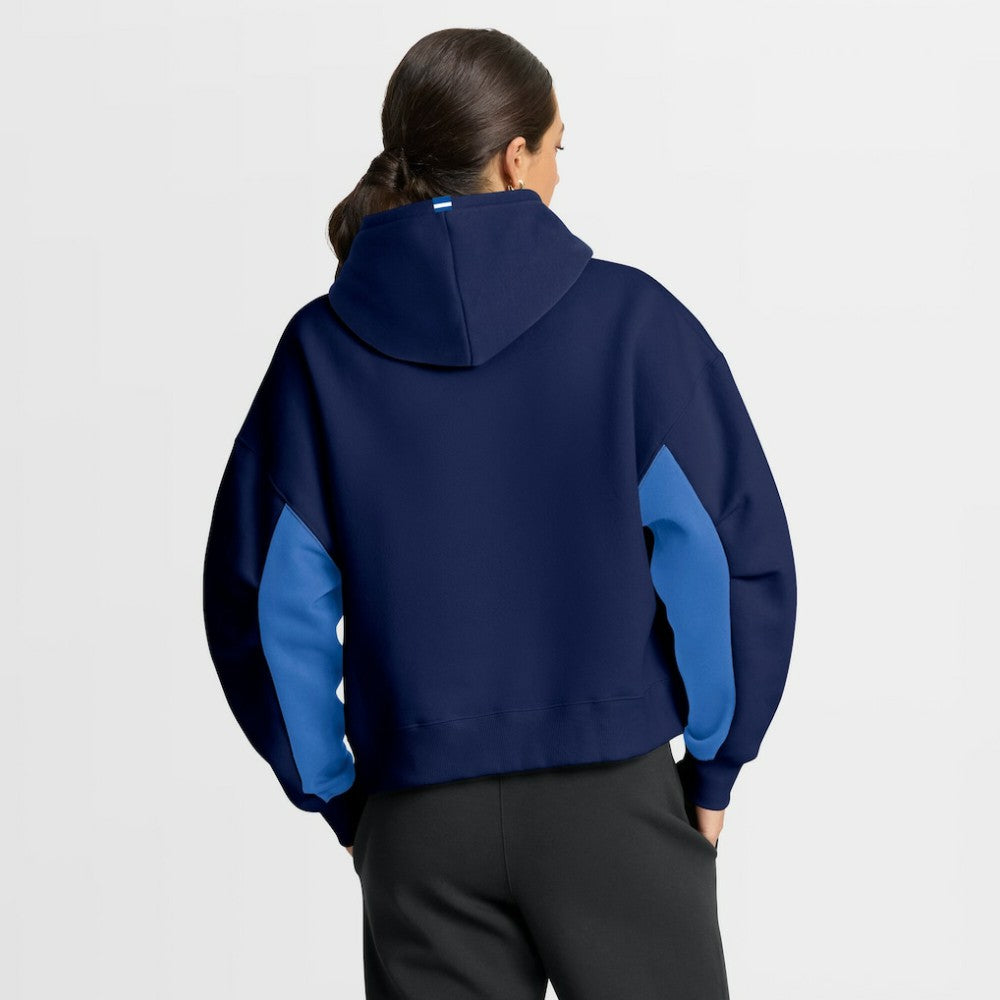 Winnipeg Jets Fanatics Women's Back Check Boxy Hoodie - Navy | Fanatics Lifestyle