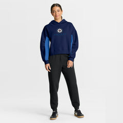 Winnipeg Jets Fanatics Women's Back Check Boxy Hoodie - Navy | Fanatics Lifestyle