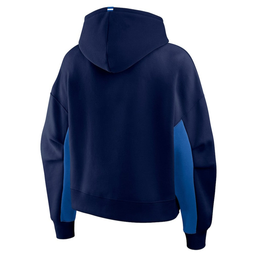 Winnipeg Jets Fanatics Women's Back Check Boxy Hoodie - Navy | Fanatics Lifestyle