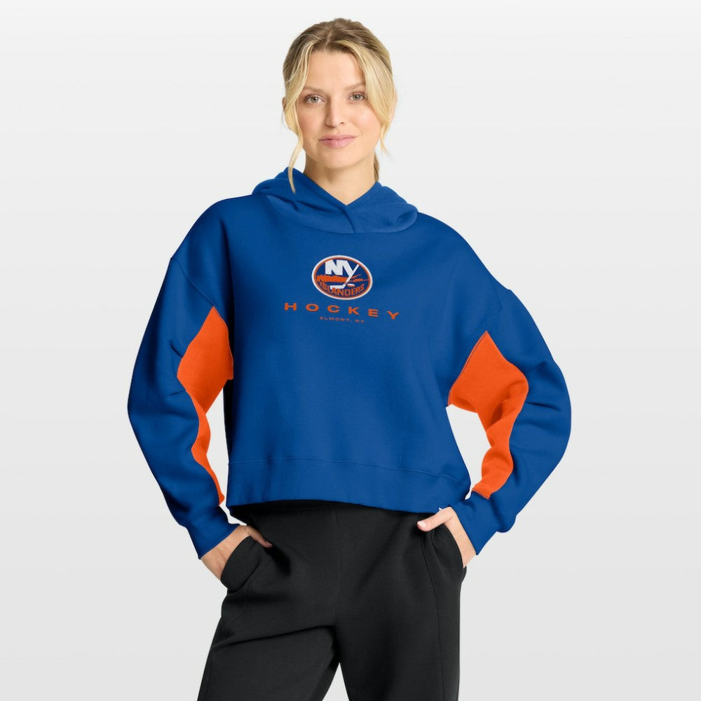New York Islanders Fanatics Women's Back Check Boxy Hoodie - Royal | Fanatics on sale