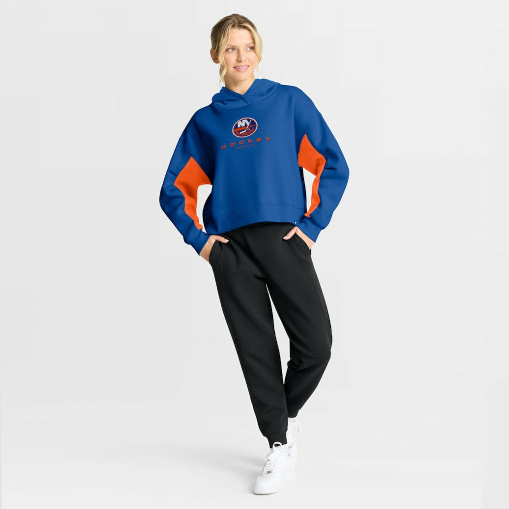 New York Islanders Fanatics Women's Back Check Boxy Hoodie - Royal | Fanatics on sale