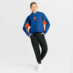 New York Islanders Fanatics Women's Back Check Boxy Hoodie - Royal | Fanatics on sale