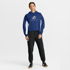 Tampa Bay Lightning Fanatics Women's Back Check Boxy Hoodie - Blue | Fanatics Clearance