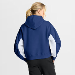 Toronto Maple Leafs Fanatics Women's Back Check Boxy Hoodie - Blue | Fanatics Lifestyle