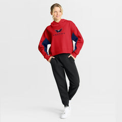 Washington Capitals Fanatics Women's Back Check Boxy Hoodie - Red | Fanatics online