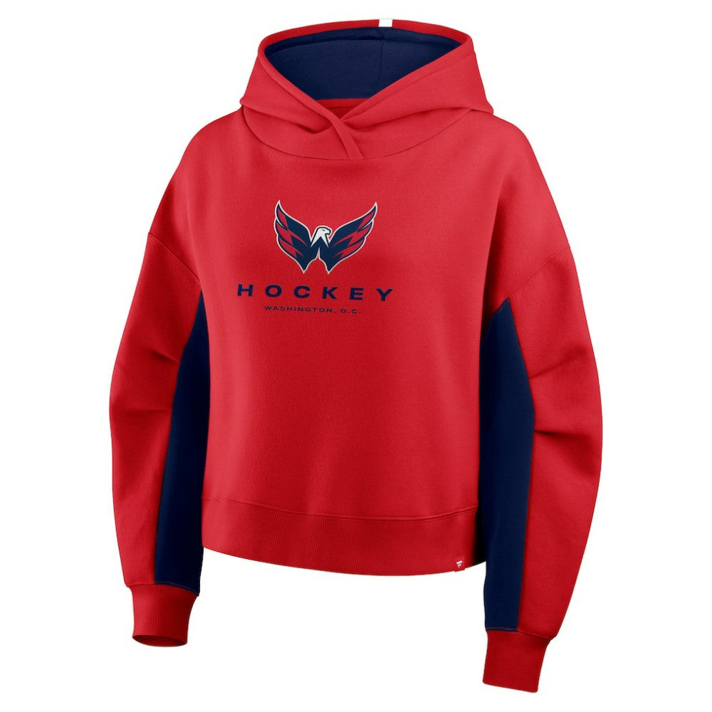 Washington Capitals Fanatics Women's Back Check Boxy Hoodie - Red | Fanatics online