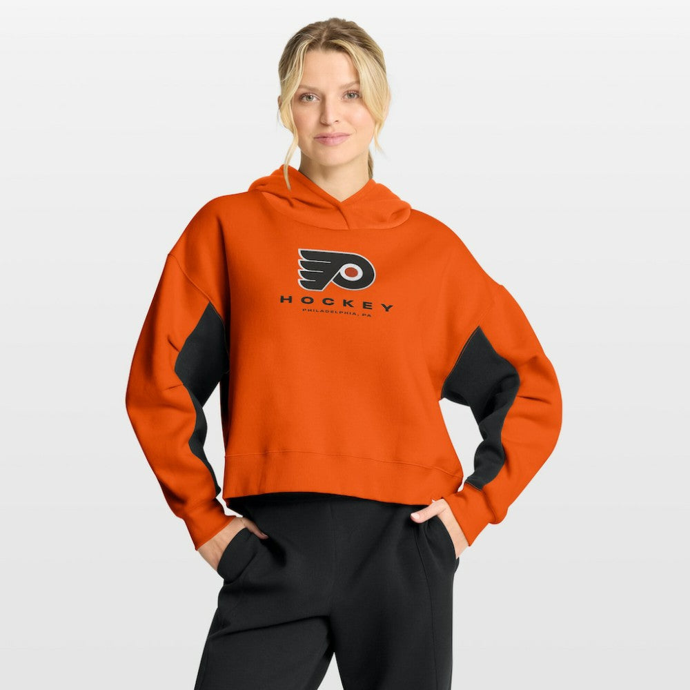 Philadelphia Flyers Fanatics Women's Back Check Boxy Hoodie - Orange | Fanatics Lifestyle