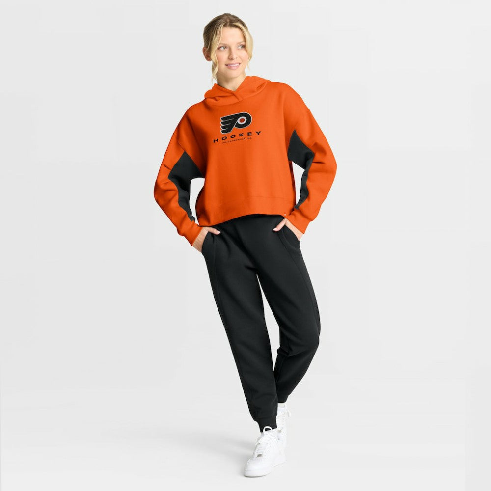 Philadelphia Flyers Fanatics Women's Back Check Boxy Hoodie - Orange | Fanatics Lifestyle