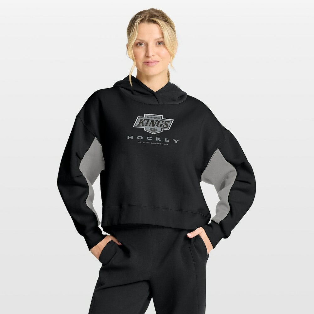 Los Angeles Kings Fanatics Women's Back Check Boxy Hoodie - Black | Fanatics discount