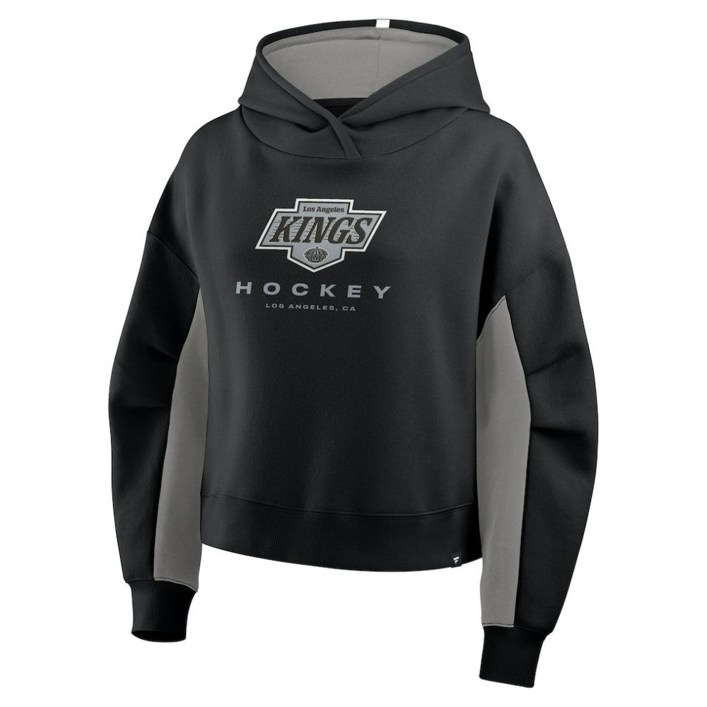 Los Angeles Kings Fanatics Women's Back Check Boxy Hoodie - Black | Fanatics discount