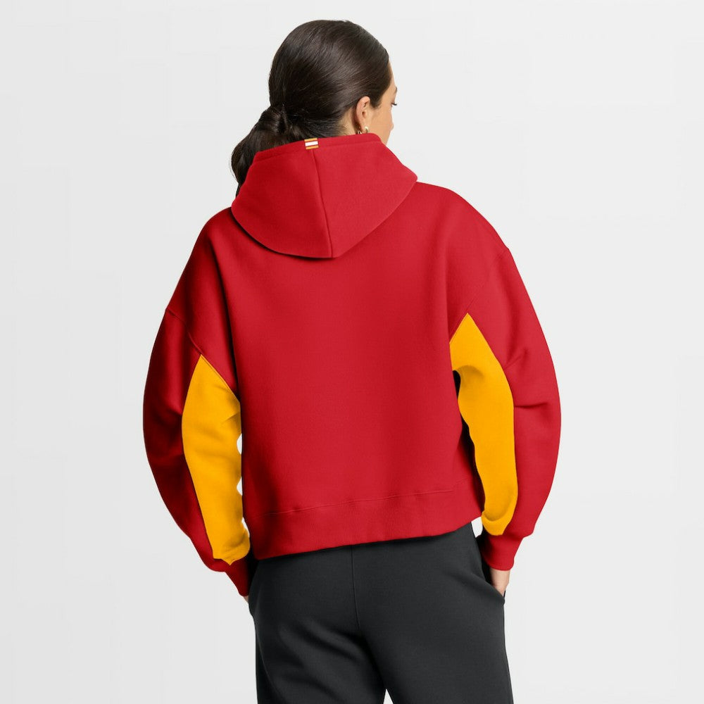 Calgary Flames Fanatics Women's Back Check Boxy Hoodie - Red | Fanatics discount