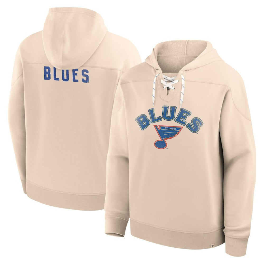 St. Louis Blues Fanatics Vintage Hoodie - Cream | Fanatics on sale