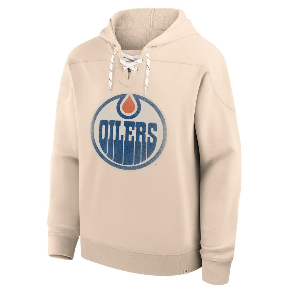Edmonton Oilers Fanatics Vintage Hoodie - Cream | Fanatics on sale