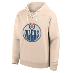 Edmonton Oilers Fanatics Vintage Hoodie - Cream | Fanatics on sale