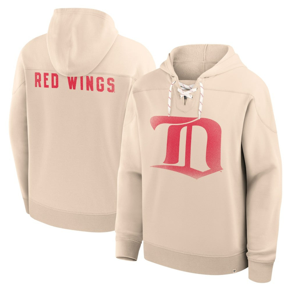 Detroit Red Wings Fanatics Vintage Hoodie - Cream | Fanatics Lifestyle